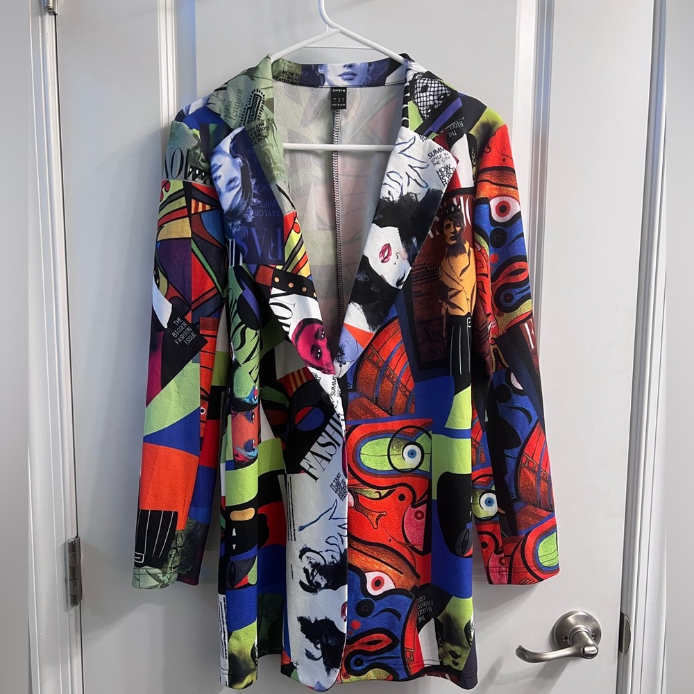 Colorful blazer!